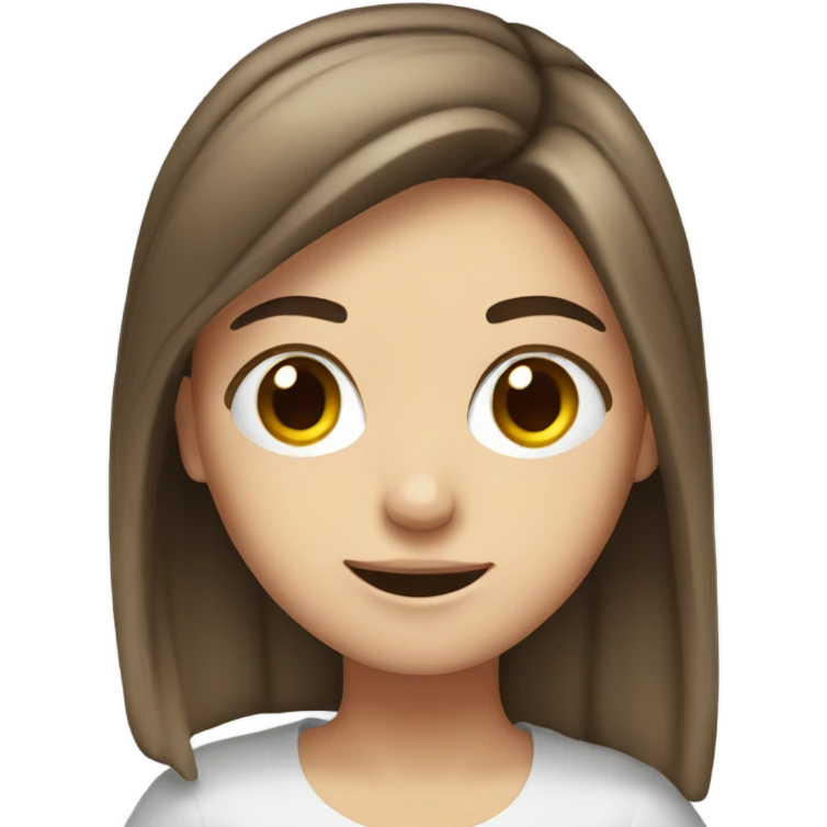 dabbing white girl brunette  emoji