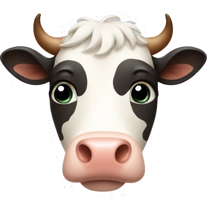 sad cow face emoji