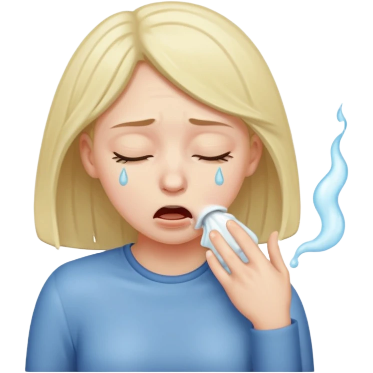 A Woman vomiting emoji