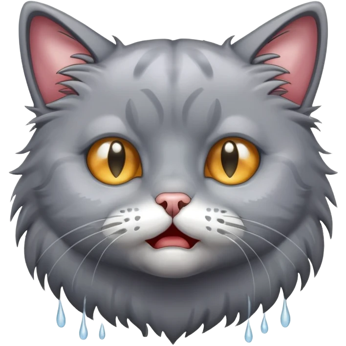 Cat crying  emoji