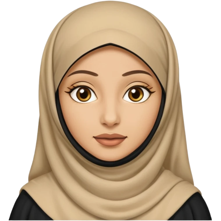 arab woman with niquab cover face emoji