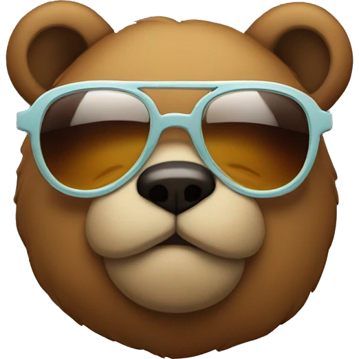 Osito con gafas  emoji
