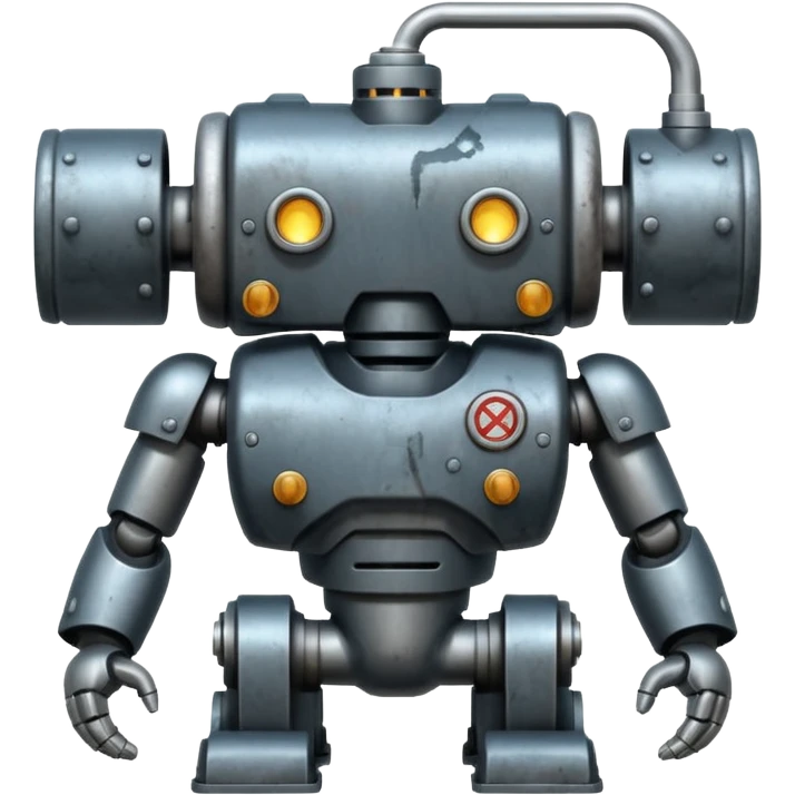 Realistic war machine with water pressure emoji