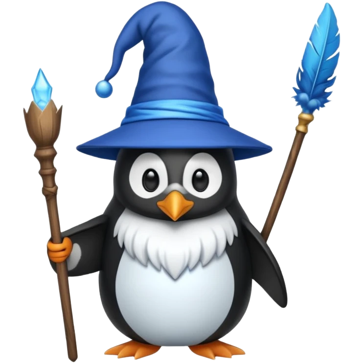 Penguin Wizard emoji