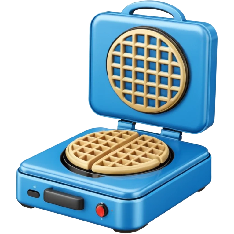 blue waffle maker emoji