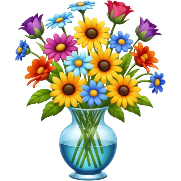 decoração de flores de verão emoji