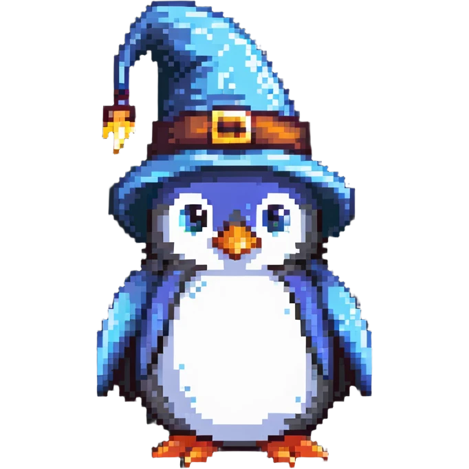penguin wizard emoji