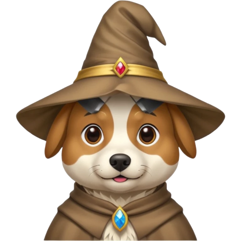 Dog wizard emoji