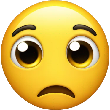 Shy Emoji face, with eyes looking bash fully to the side and pinched mouth  emoji