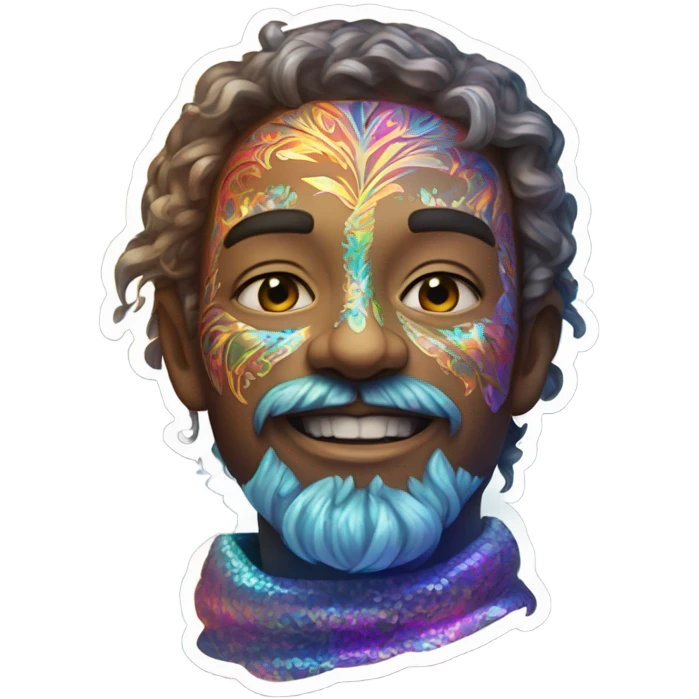 holographic sticker emoji