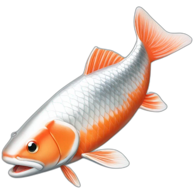 silver-koi-salmon emoji