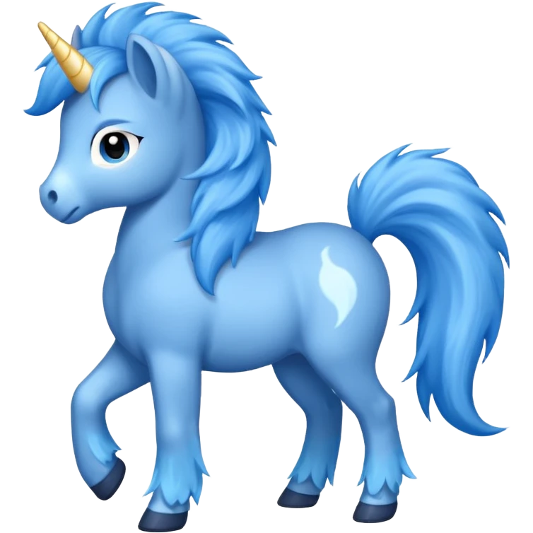 Blue pony emoji