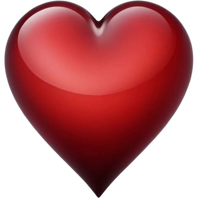 Corazón rojo vino  emoji