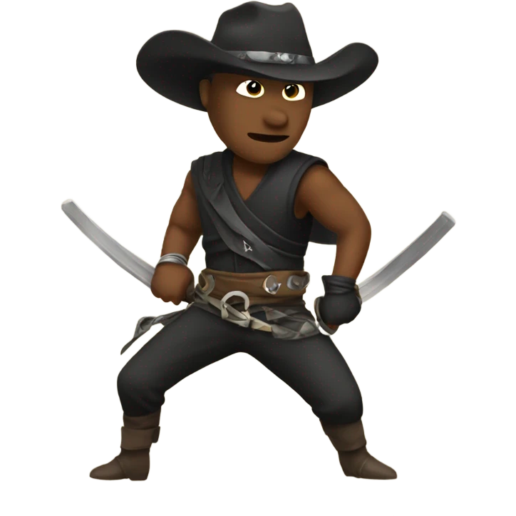 Cowboy ninja emoji