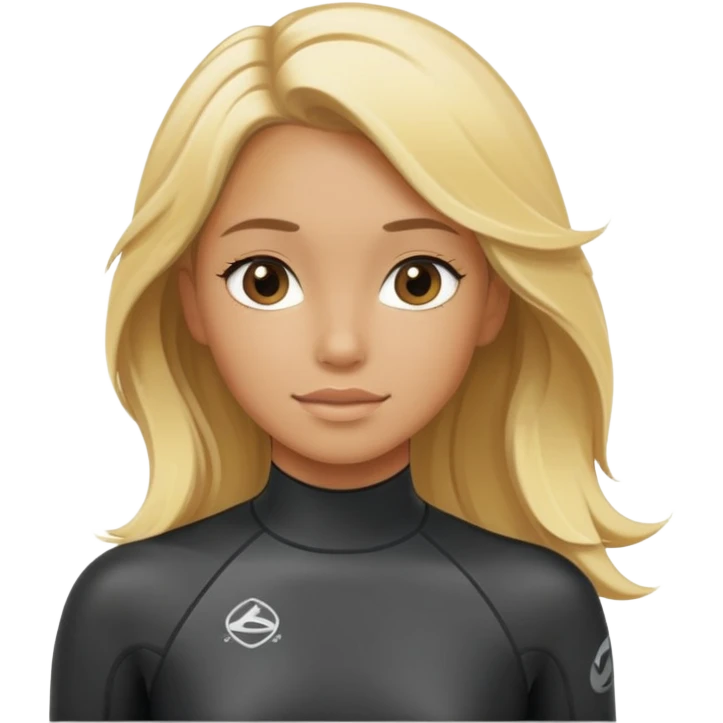 Surfer girl emoji