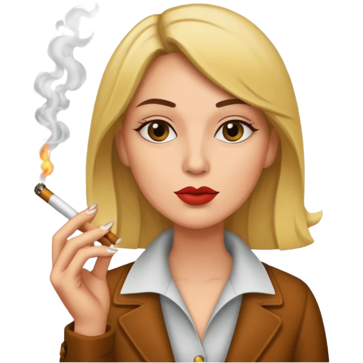 woman smoking cigarrette emoji