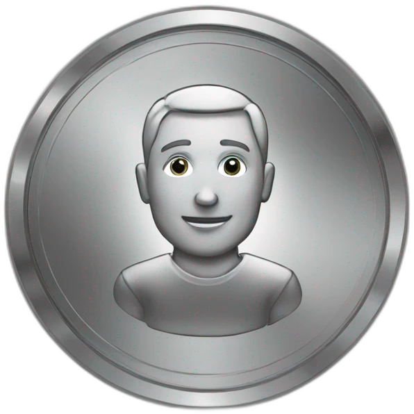 Coin with man emoji
