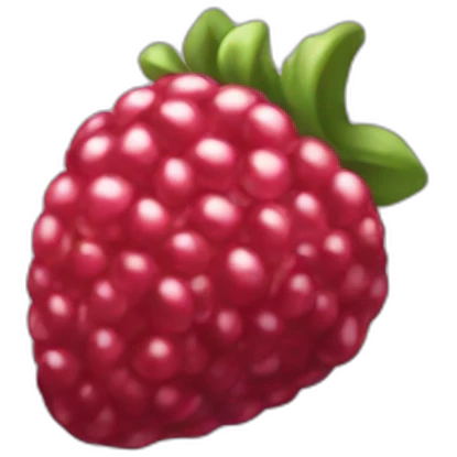 Fraise framboise myrtille emoji