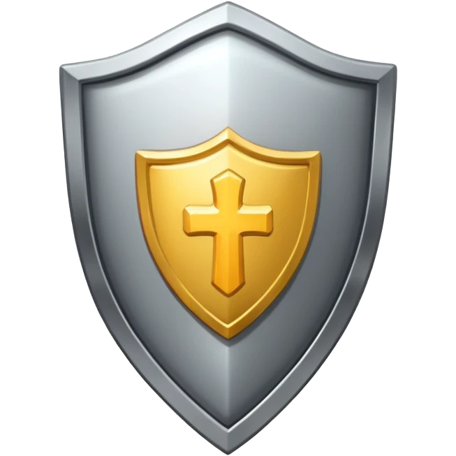 Shield with Shield with flex icon emoji
