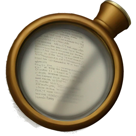 magnifier on bible emoji