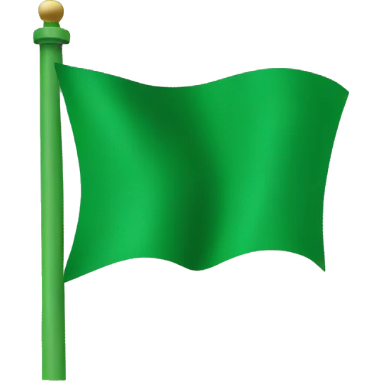a green flag emoji