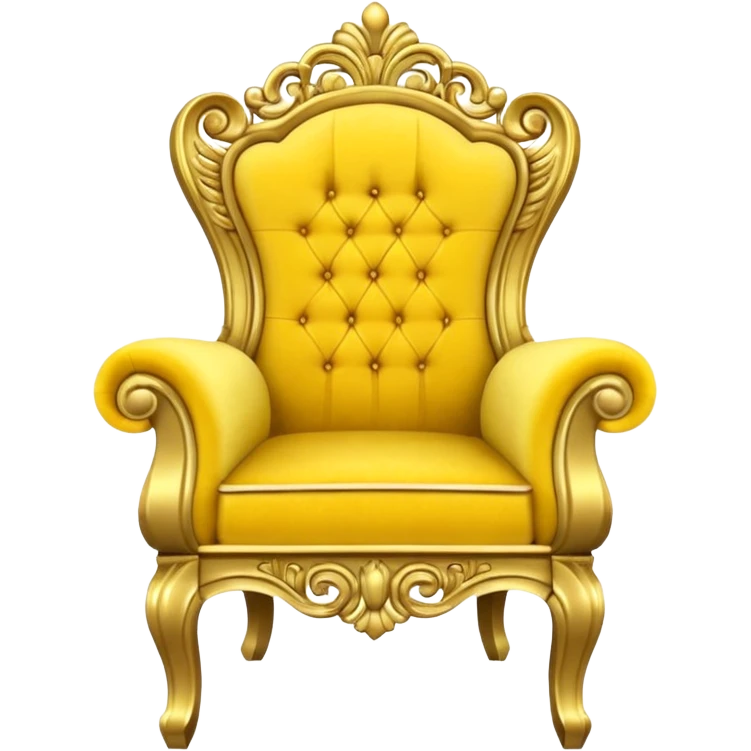 A yellow throne chair emoji