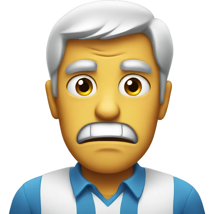Disgusted face emoji