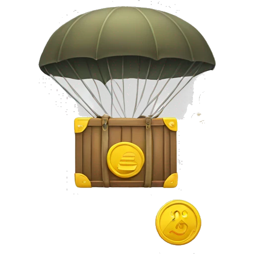 airdrop with coin emoji
