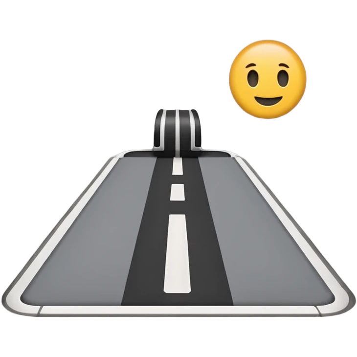 minimal driveway only, emoji style emoji