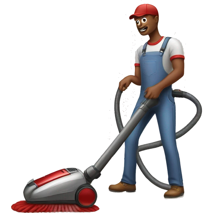 Vacuum cleaner red Henry  emoji