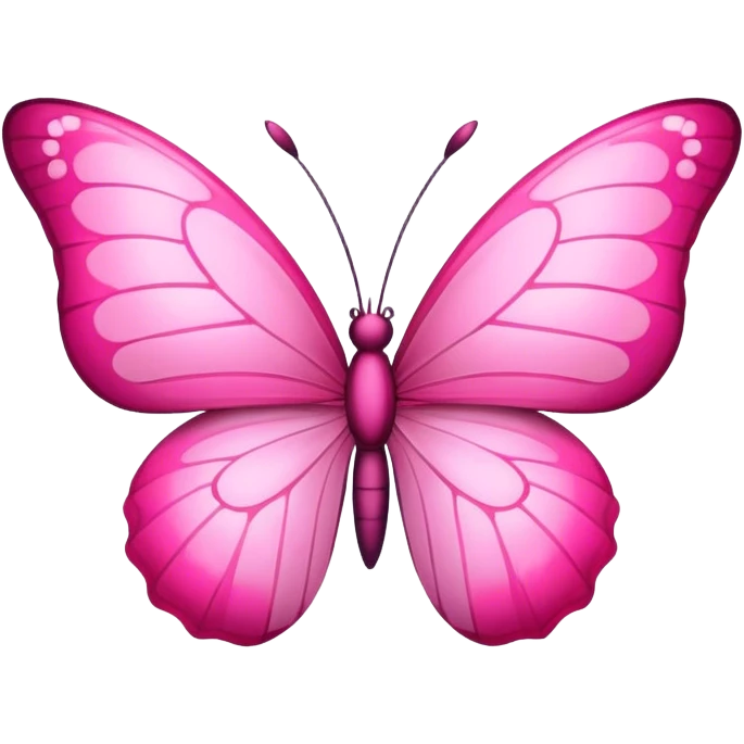 Pink butterfly  emoji