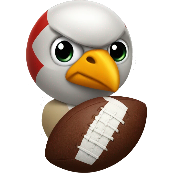 Football robin  emoji
