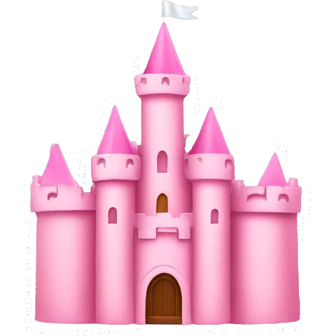 Light pink castle emoji