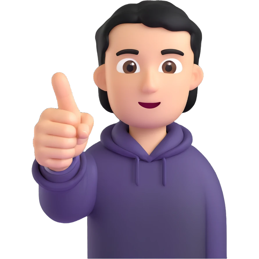 pointing finger emoji