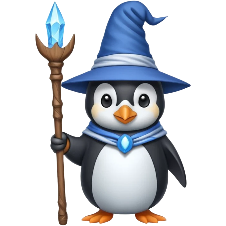 Penguin Wizard emoji