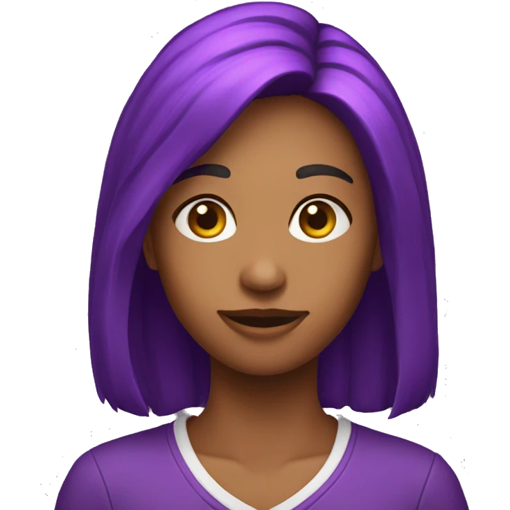Coração roxo emoji