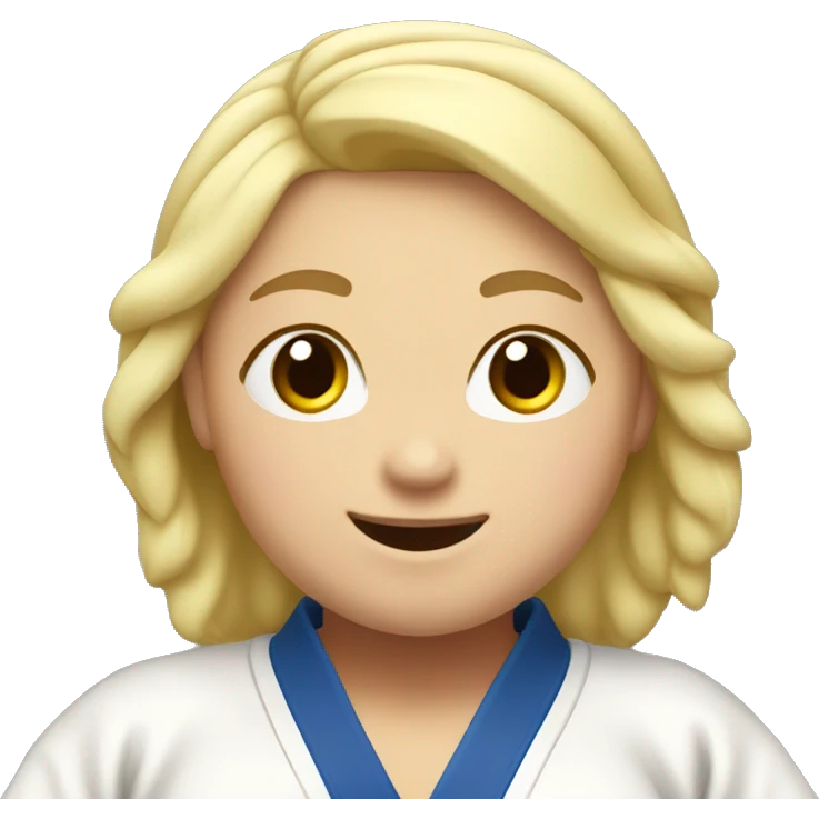 fat blond judo girl thumbs up emoji