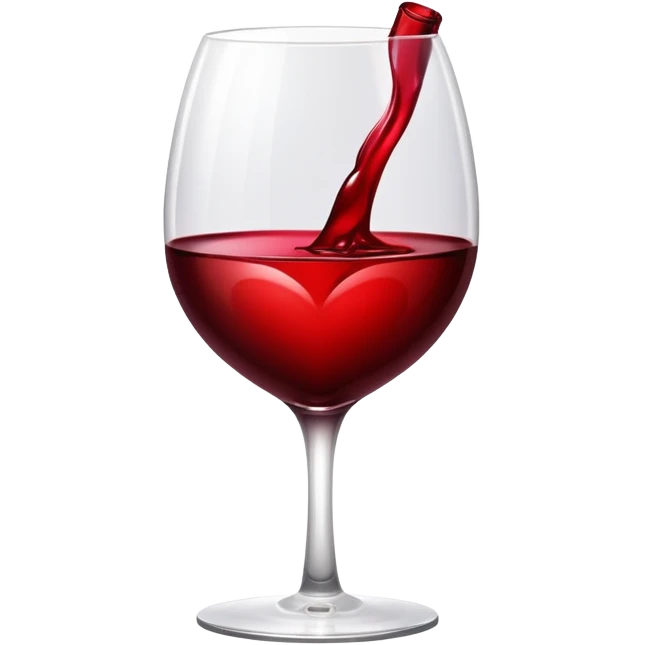 Wine red heart emoji