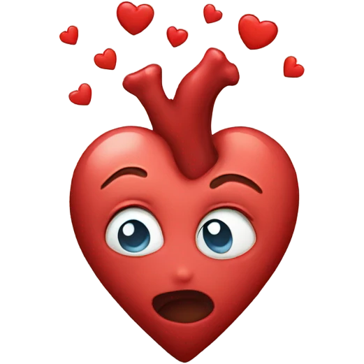 Kissy heart emoji