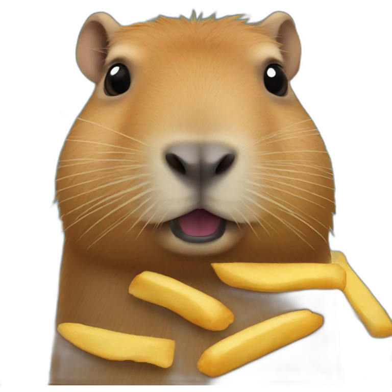 capybara-eat-Frenchfries emoji