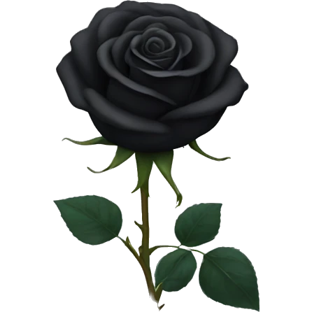 Black rose emoji