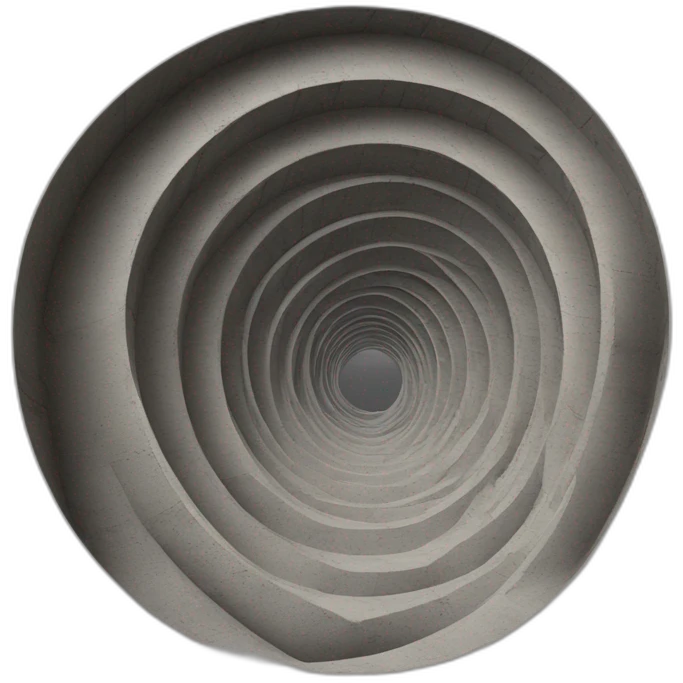Pont-spiralé. De l’illusion vers le concret. Irisé. Décor naturel. emoji