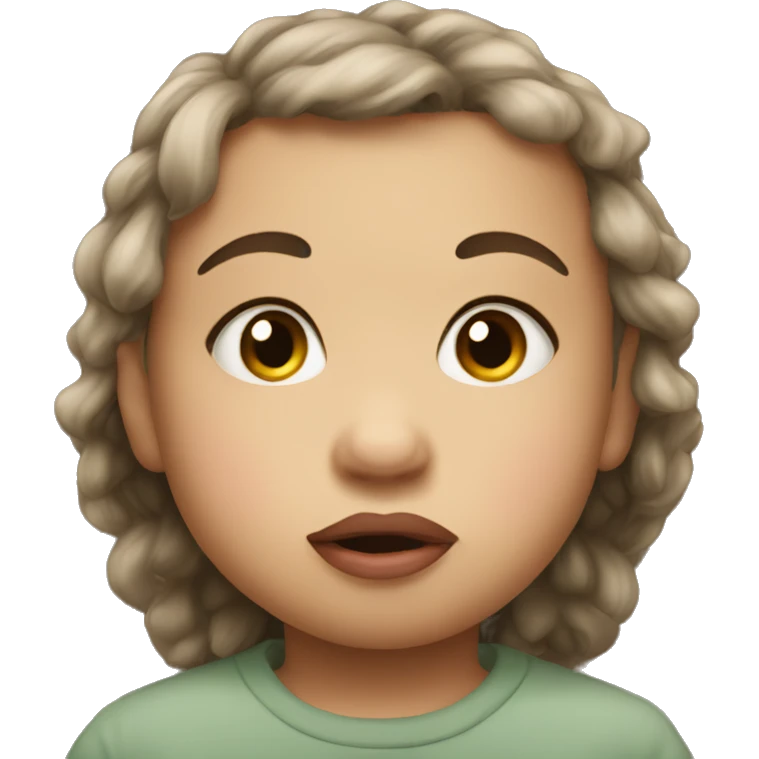 Baby pout emoji