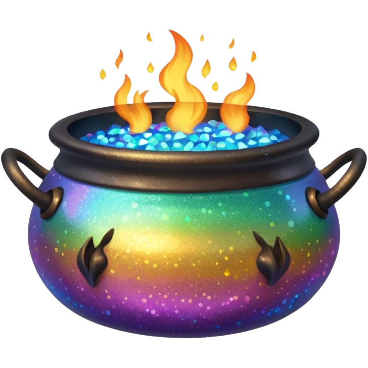 glitter cauldron emoji