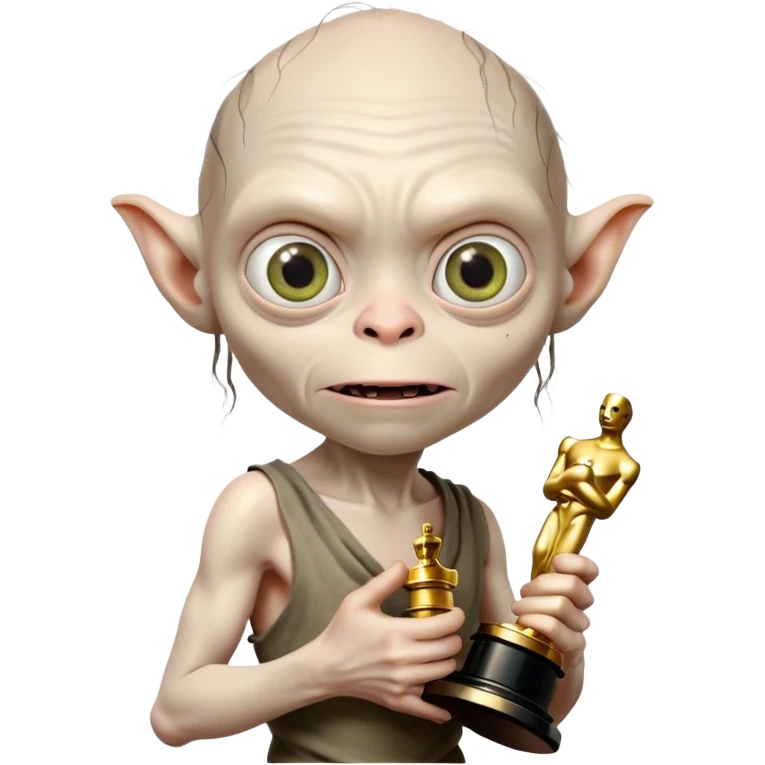 gollum winning an oscar emoji