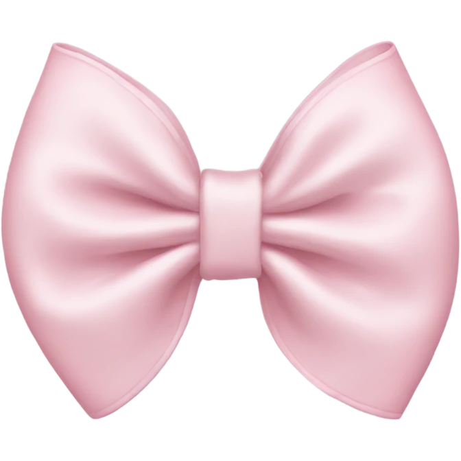 Cute light pink preppy bow emoji