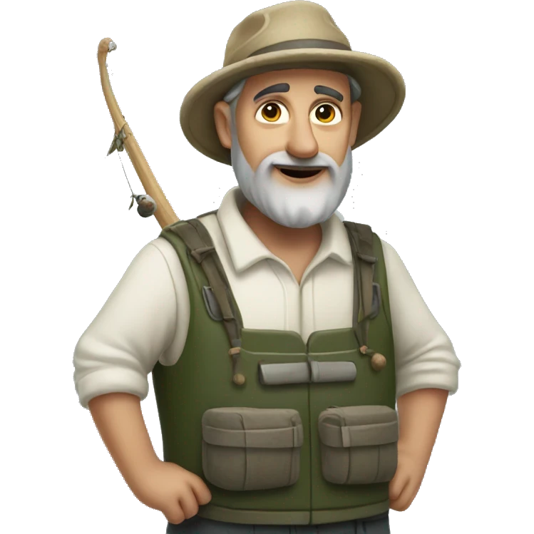 Badger fisherman emoji