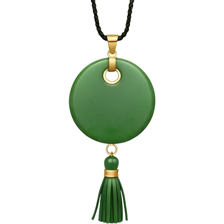 jade ade tassel pendant emoji