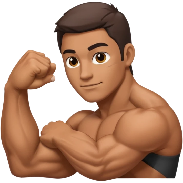 بازوی دو رنگ مثل این💪 emoji