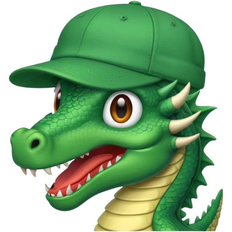 Dragón con gorra emoji